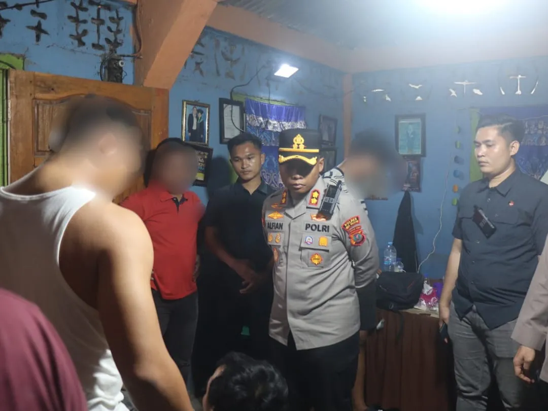 Kapolres Nisel Pimpin Operasi Sarang Narkoba, Empat Orang Diamankan