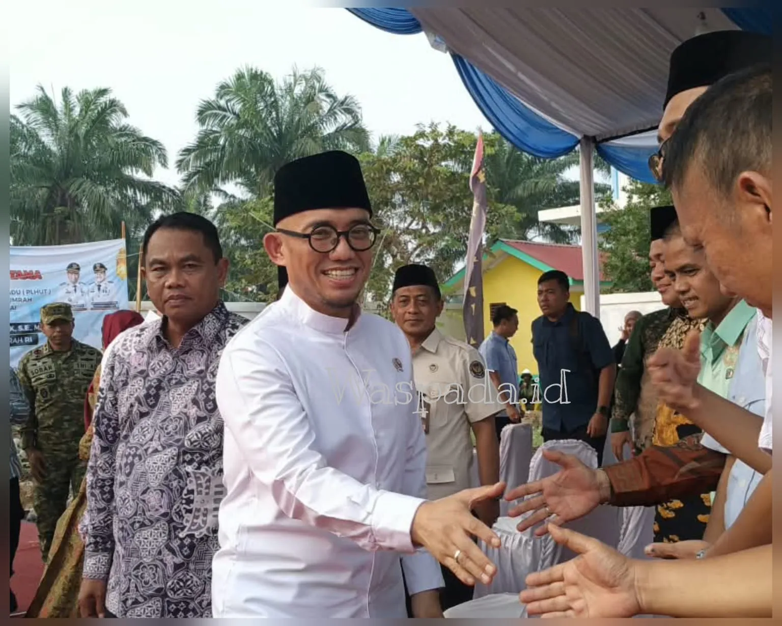 Letakkan Batu Pertama, Wamenhaj RI Ingatkan Pembangunan Gedung PLHUT Sergai Agar Sesuai Aturan