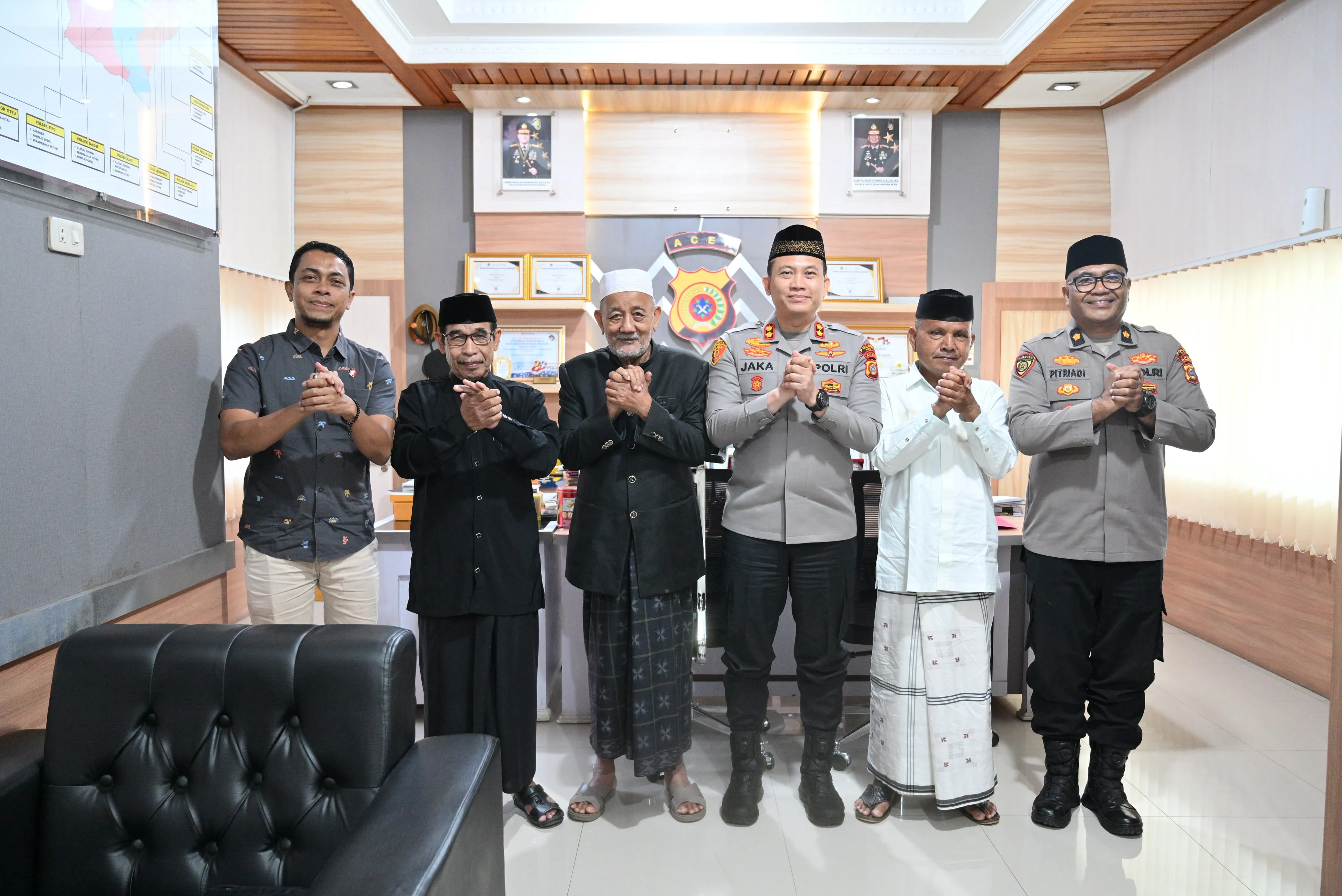 Ulama dan Polisi Merajut Damai di Bumi Pidie