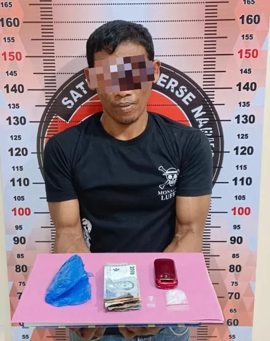 Satresnarkoba Polres Agara Amankan Pria dan 4,16 Gram Sabu