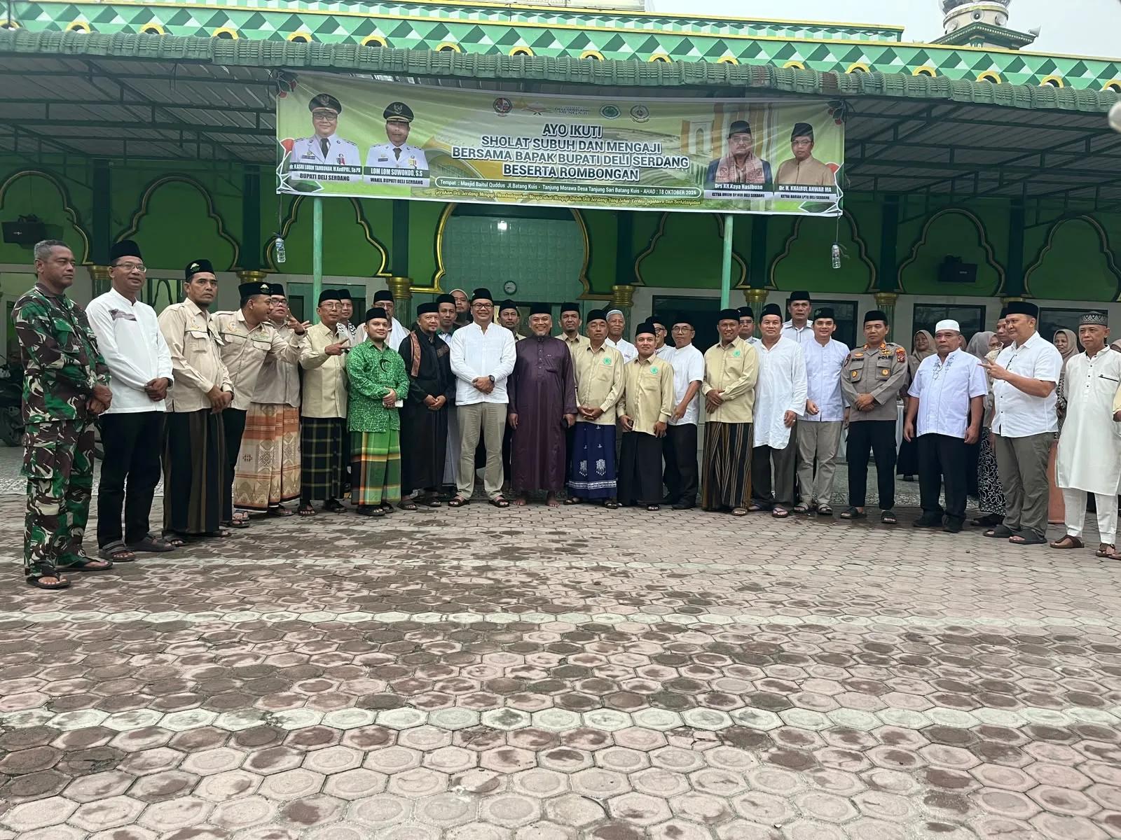 Subuh Berjemaah di Batangkuis, Asri Ludin Tambunan: Sinergi Pemerintah dan Ulama Sangat Penting