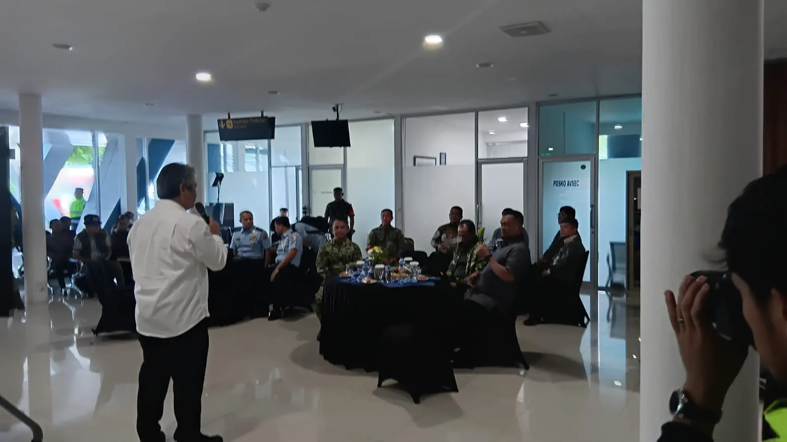 Sambut Wamenhan di Silangit, Wabup Paparkan Progres Pemulihan Bencana Taput