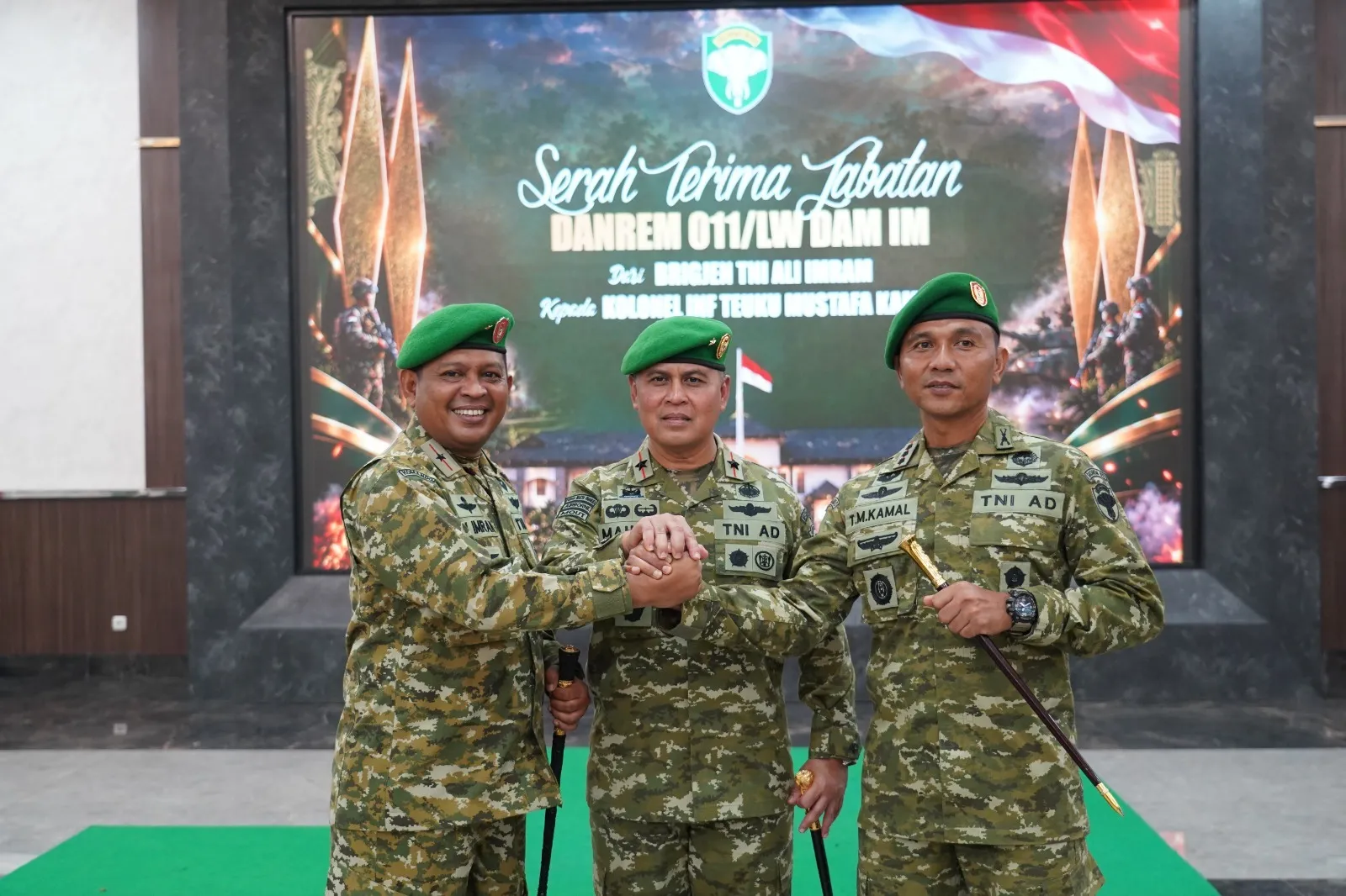 Pangdam IM Pimpin Serah Terima Jabatan Danrem 011/Lilawangsa