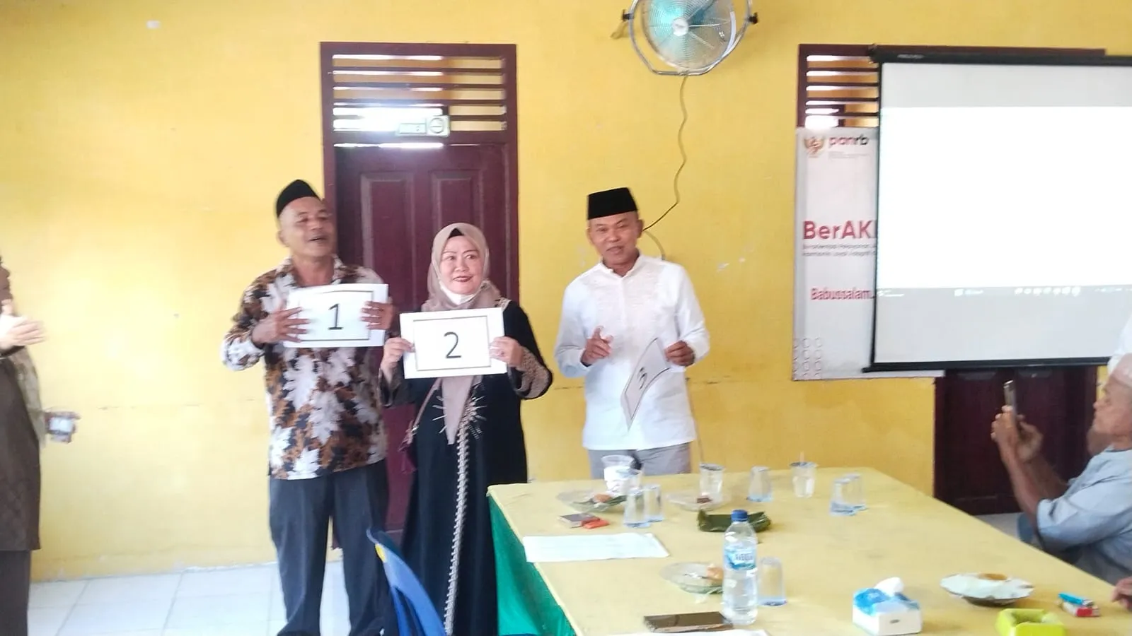 Tiga Calon Pengulu Kute Pulonas Cabut Nomor