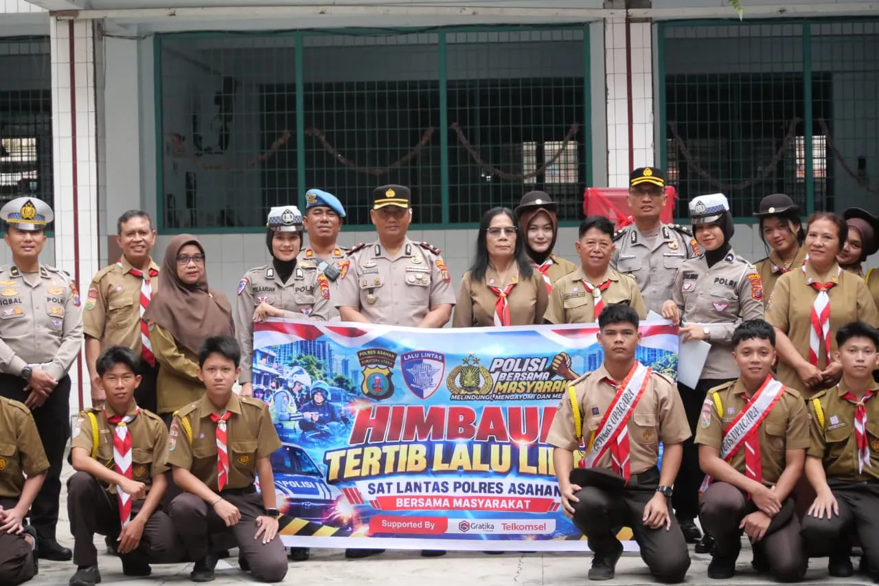 Polres Asahan Peduli Pendidikan di Perguruan Diponegoro Kisaran