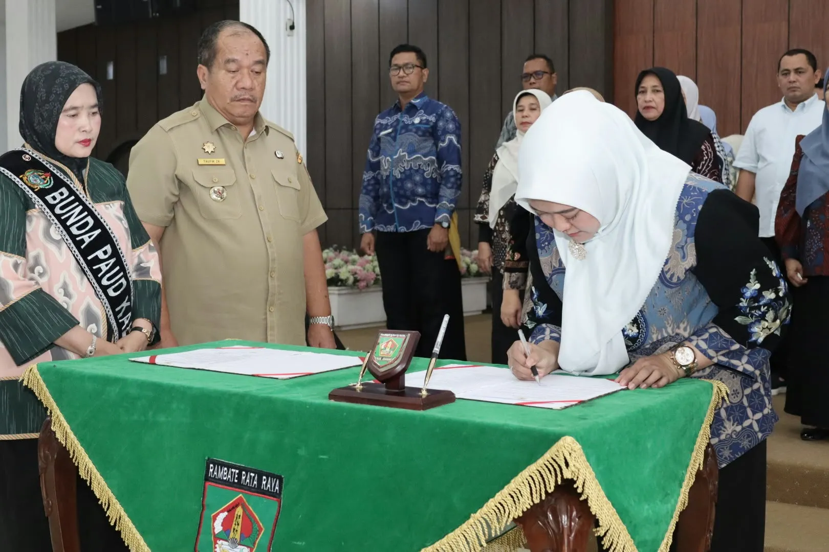 Bupati Asahan Hadiri Pengukuhan Pokja dan Pelantikan Bunda PAUD Se-Kecamatan