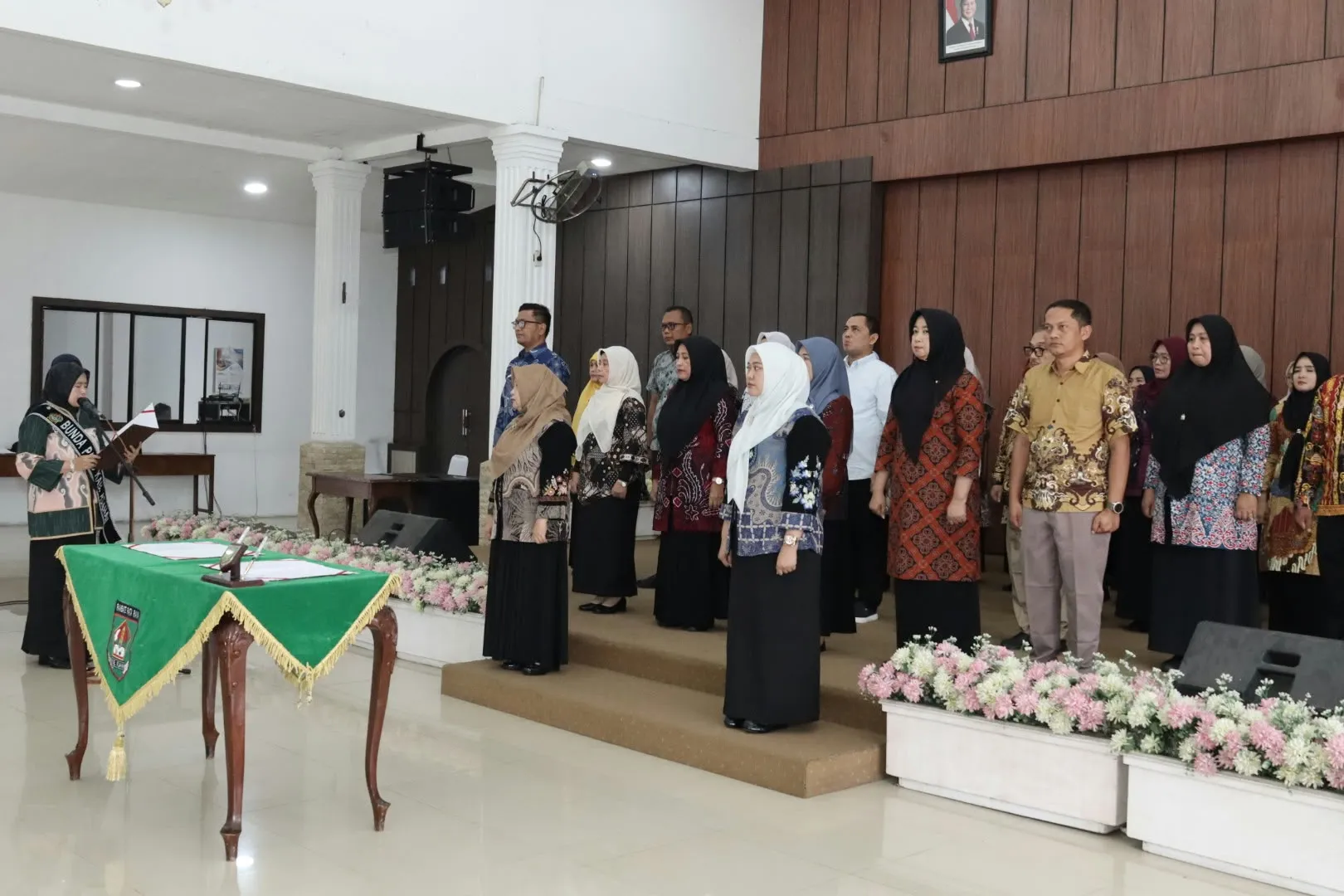 Bupati Asahan Hadiri Pengukuhan Pokja dan Pelantikan Bunda PAUD Se-Kecamatan
