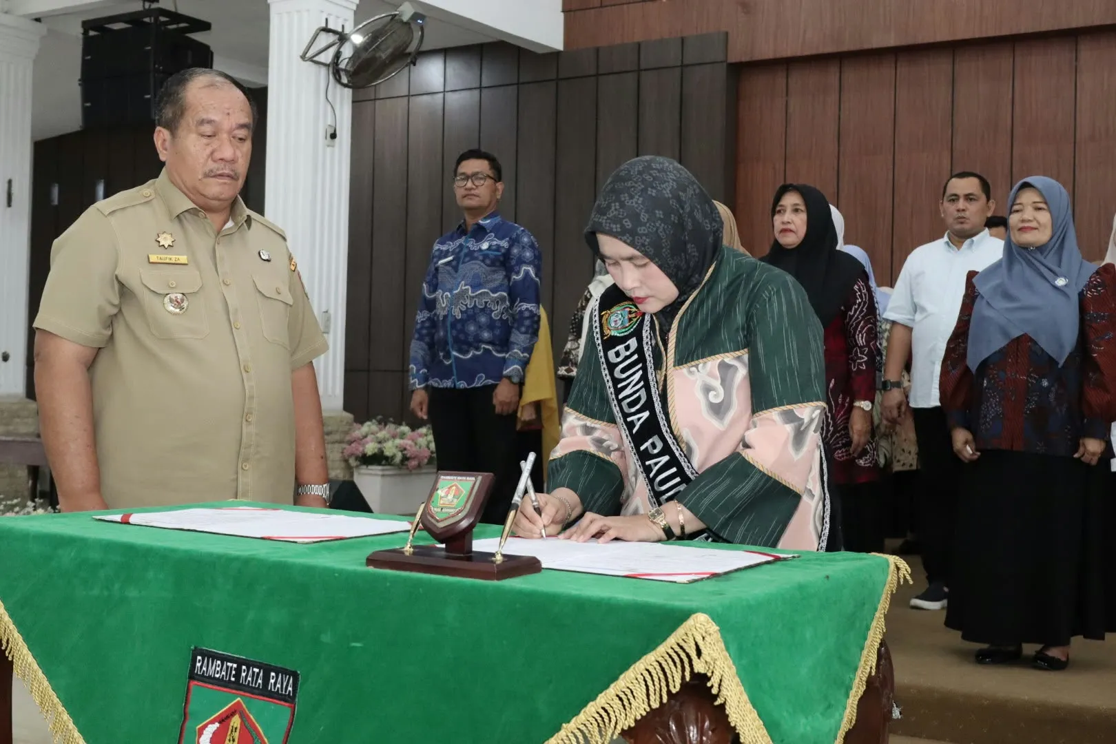 Bupati Asahan Hadiri Pengukuhan Pokja dan Pelantikan Bunda PAUD Se-Kecamatan