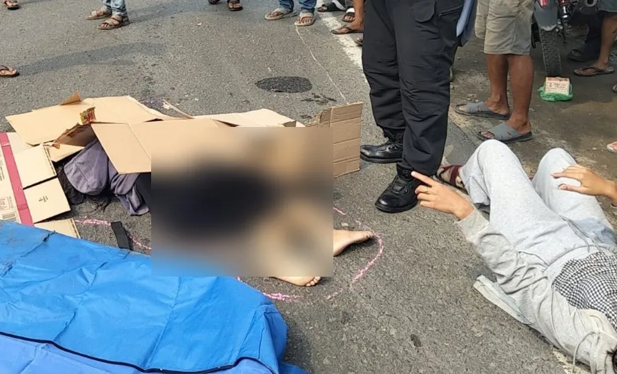 Wanita Pengendara Sepeda Motor Tewas di Jalinsum Sei Bamban