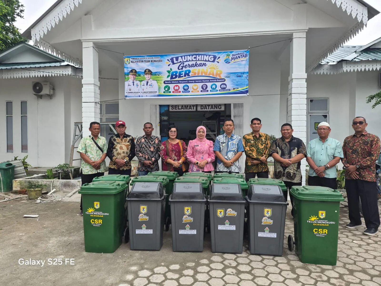 Camat Teluk Mengkudu Luncurkan Gerakan Bersinar