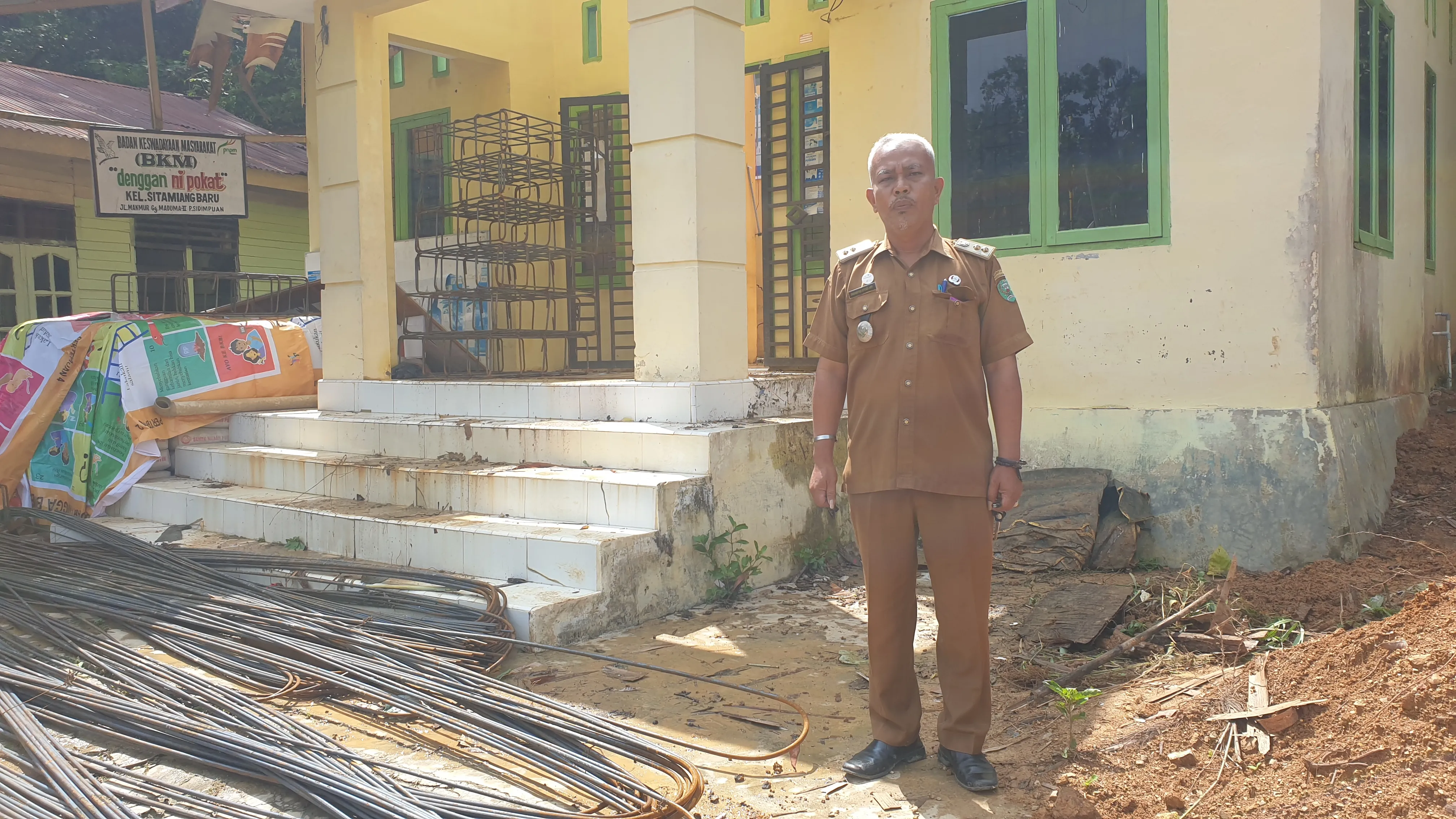 Sempat Tumbang karena Longsor, Kantor Kelurahan Sitamiang Baru Direhab Pakai TKD Tambahan