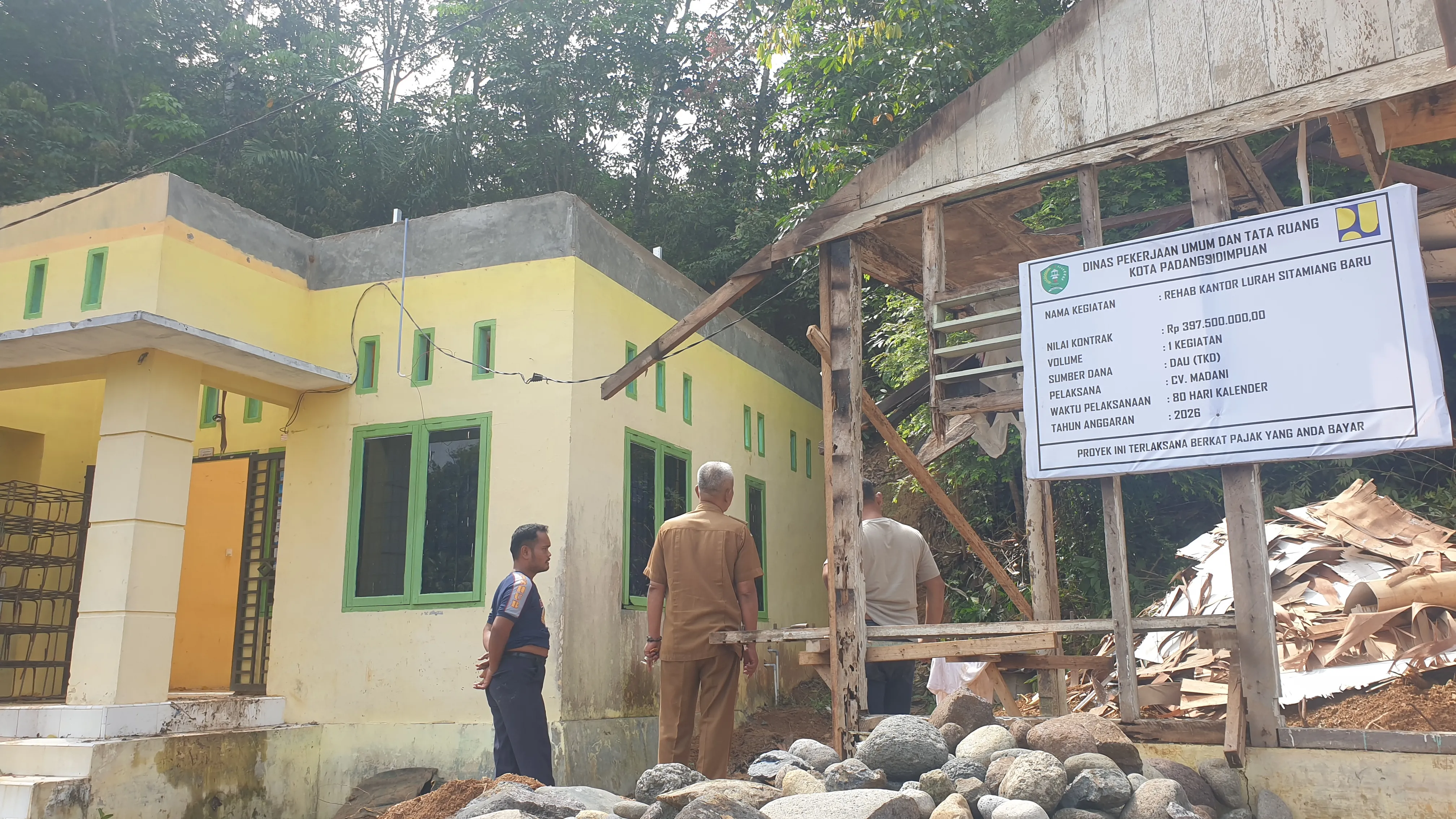 Sempat Tumbang karena Longsor, Kantor Kelurahan Sitamiang Baru Direhab ...