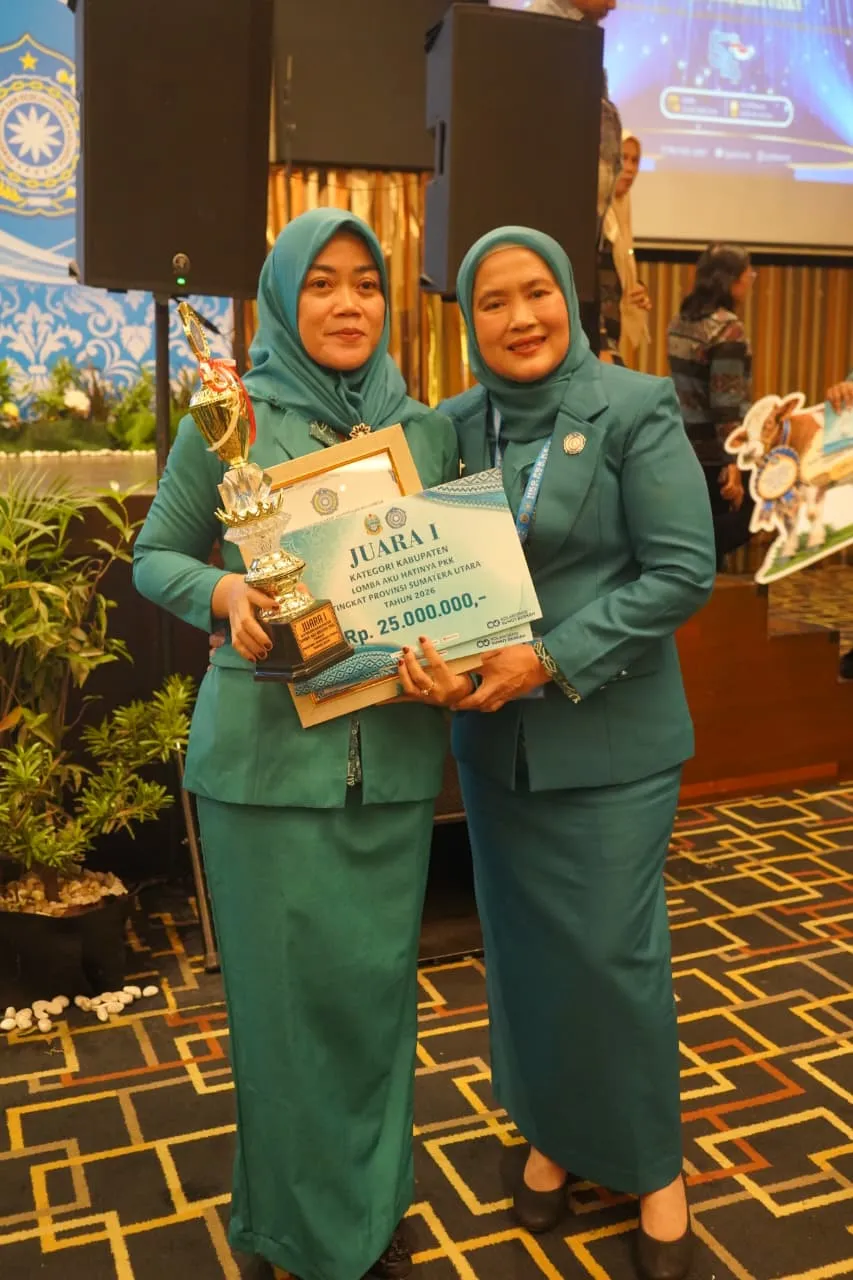 TP PKK Kabupaten Asahan Sabet Juara Umum Lomba HKG PKK Tingkat Sumatera Utara 2026