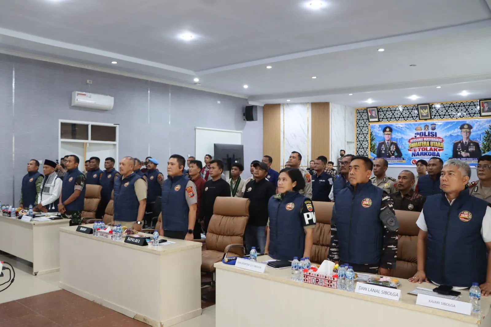 Polres Tapteng dan Forkopimda Perkuat Komitmen Berantas Narkoba