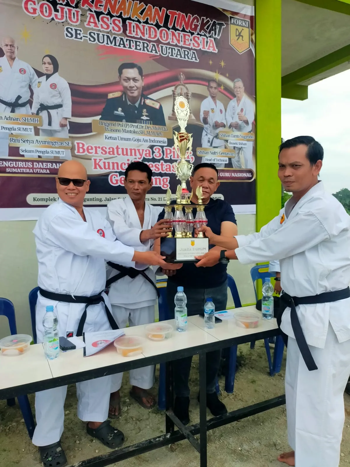 Ratusan Anggota Goju-Ass Sumut Ikuti Ujian Kenaikan Tingkat Sabuk Putih Hingga Sabuk Hitam