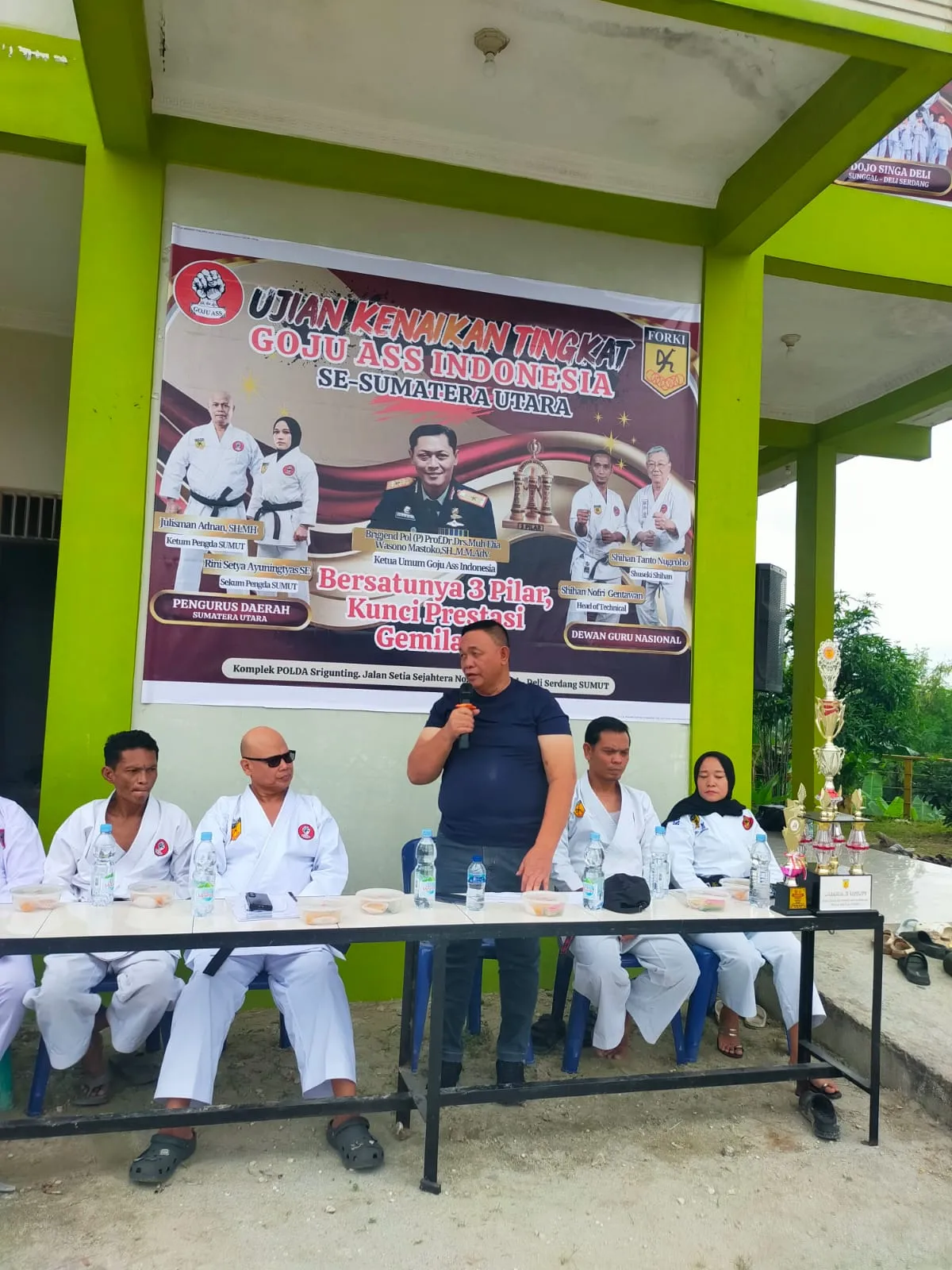 Ratusan Anggota Goju-Ass Sumut Ikuti Ujian Kenaikan Tingkat Sabuk Putih Hingga Sabuk Hitam