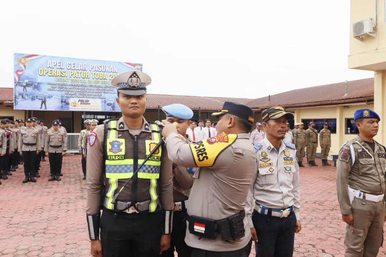 Polres Taput Gelar Operasi Patuh Toba 2026, Pelanggar Lalu Lintas Terancam Ditilang