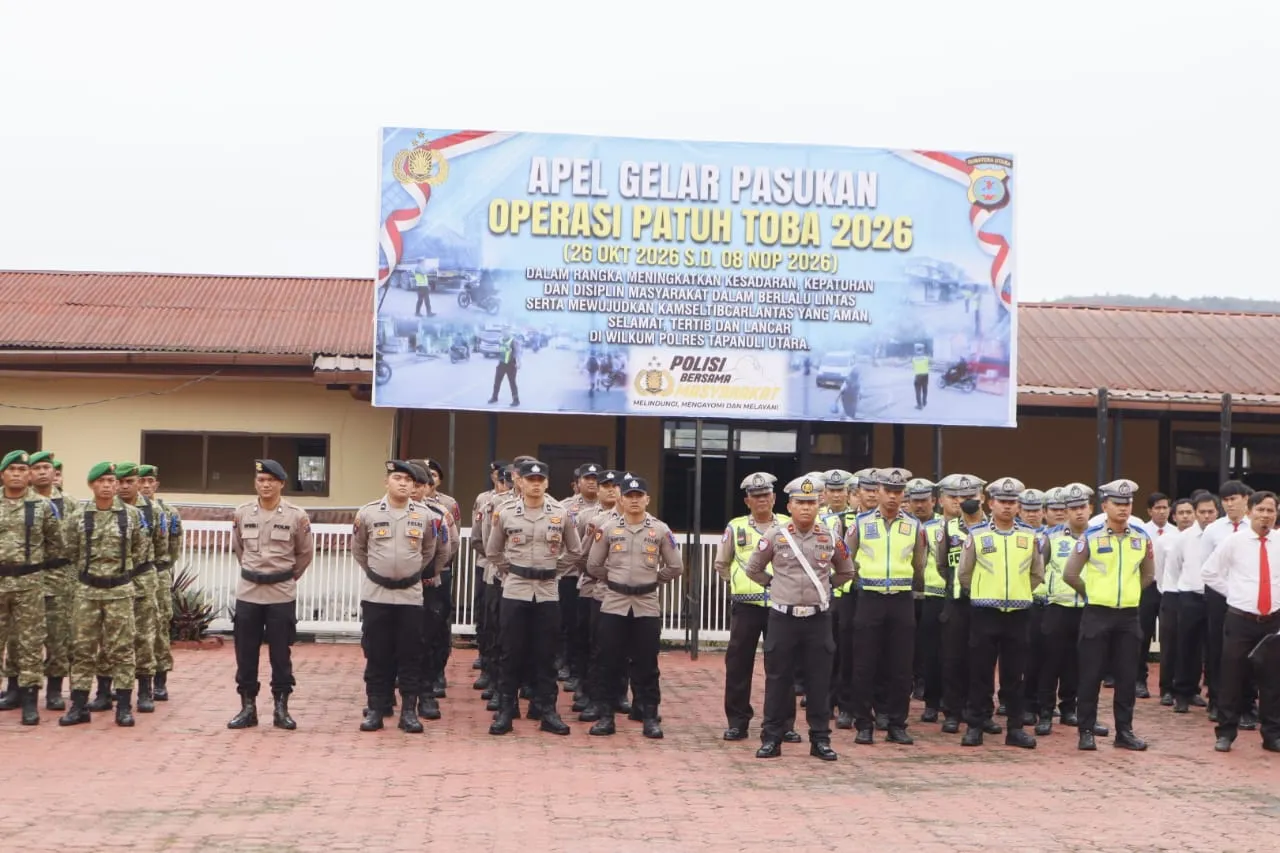 Polres Taput Gelar Operasi Patuh Toba 2026, Pelanggar Lalu Lintas Terancam Ditilang