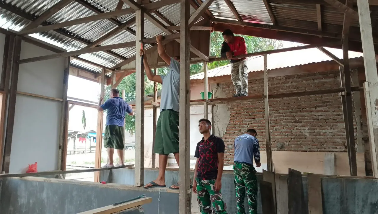 Air Bersih Mulai Mengalir, Rumah Layak Huni Hampir Tuntas, Bukti Nyata TMMD di Lawe Bulan