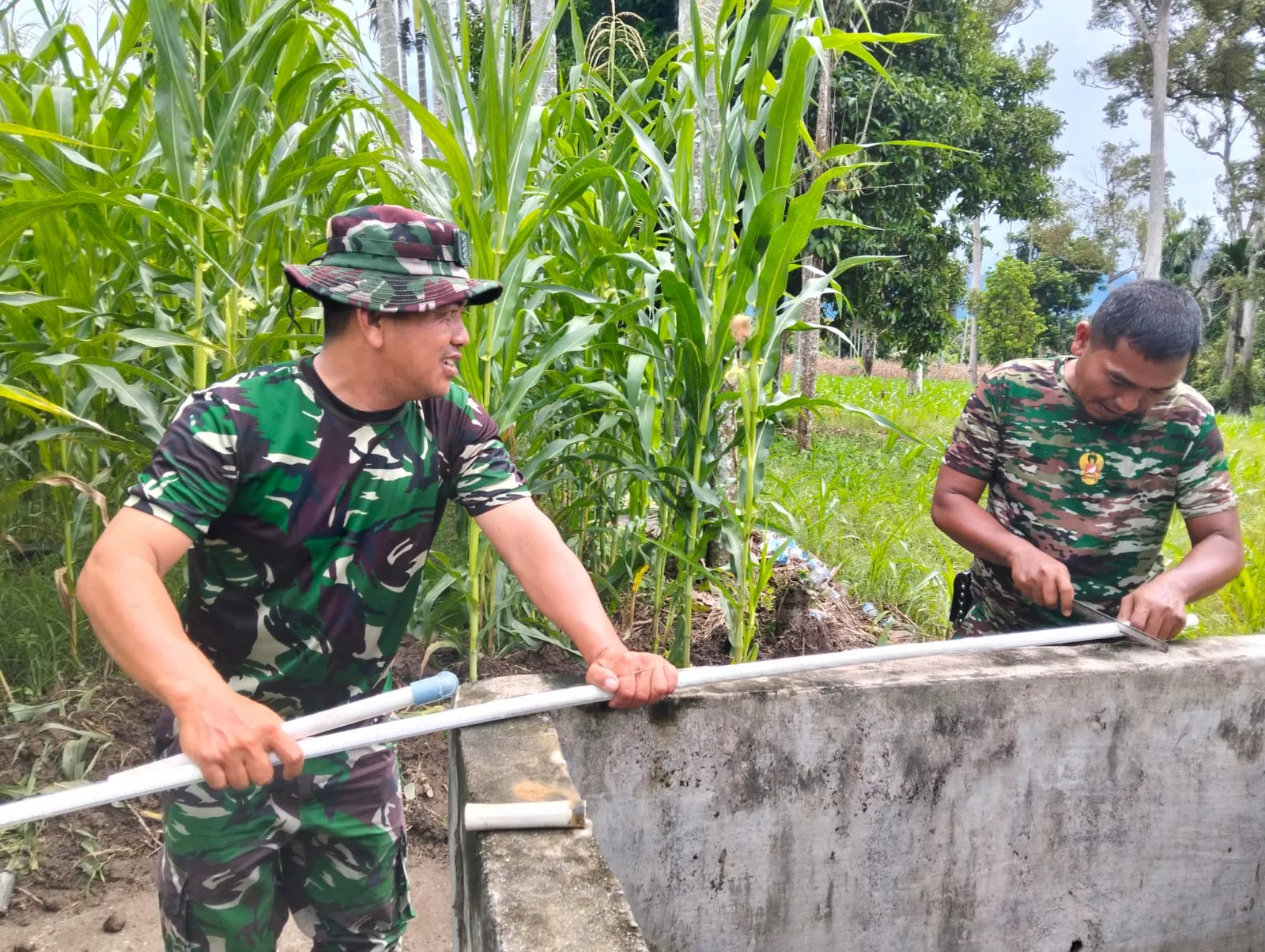 Air Bersih Mulai Mengalir, Rumah Layak Huni Hampir Tuntas, Bukti Nyata TMMD di Lawe Bulan