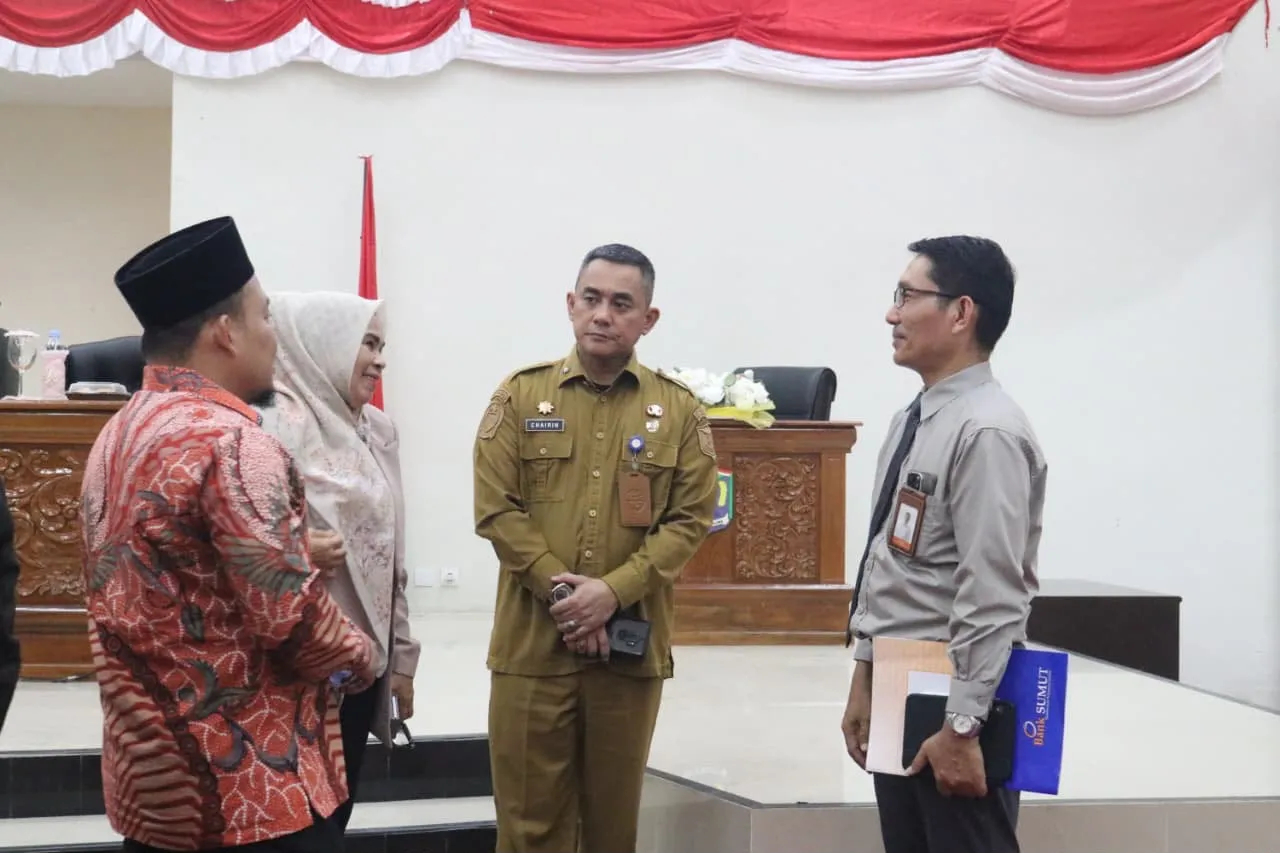 Sekdako Binjai Ikuti Rapat Paripurna DPRD, Bahas Propemperda 2026 dan 2027