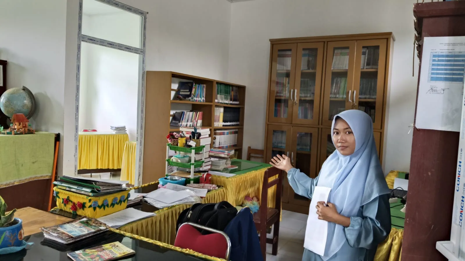 Revitalisasi Sekolah, Siswi SMPN 1 Pegajahan Makin Semangat Belajar