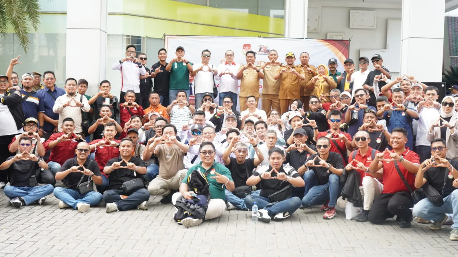 Lom Lom Suwondo Lepas Touring Harlah ke-13 Asperda Indonesia