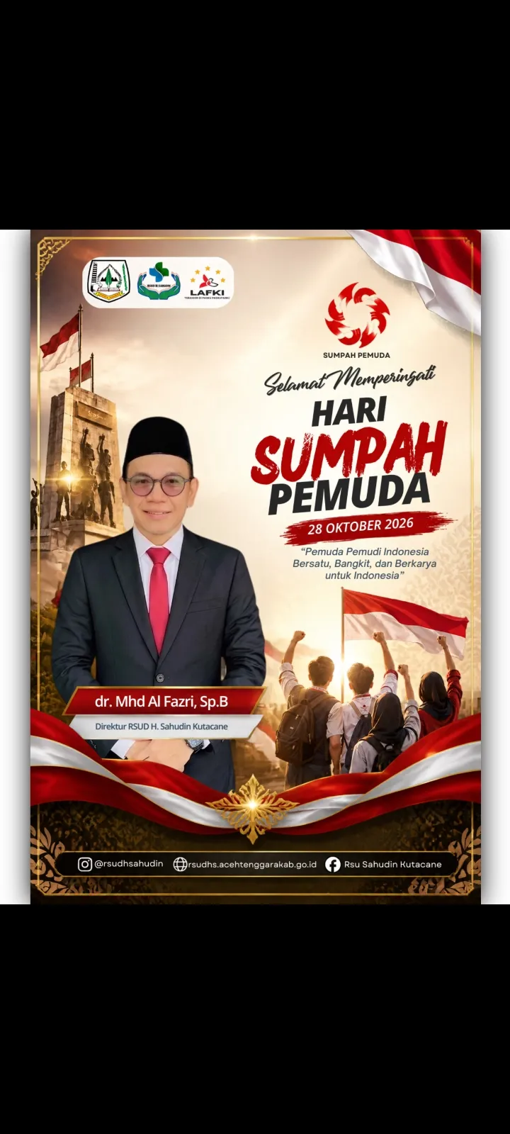 Peringati Hari Sumpah Pemuda, RSUD H. Sahudin Kutacane Tegaskan Komitmen Melayani dengan Hati