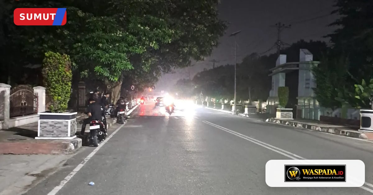 Sign Waspada Tebingtinggi Malam Hari Rawan, Banyak Jalan Gelap | Waspada