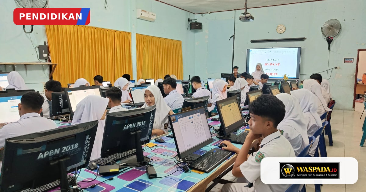 Sign Waspada Ratusan Siswa Tingkat SMA di Agara Ikuti TKA | Waspada