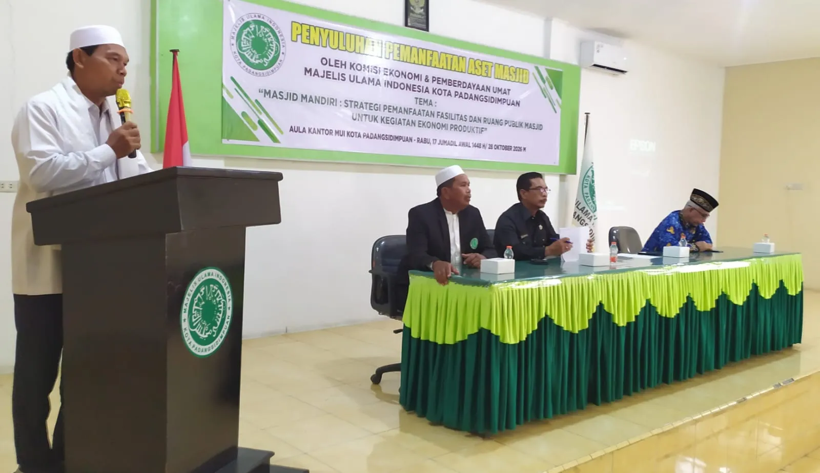 MUI P. Sidimpuan Edukasi BKM dan Alim Ulama Kelola Aset Masjid Jadi Ekonomi Produktif