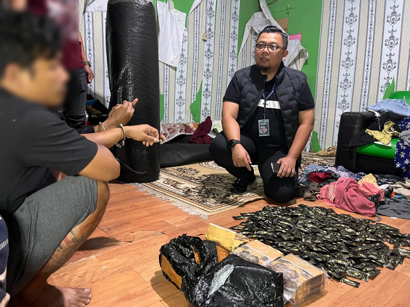 Satresnarkoba Polrestabes Medan Gerebek Gudang Pengolahan Pinang yang Jadi Gudang Narkoba