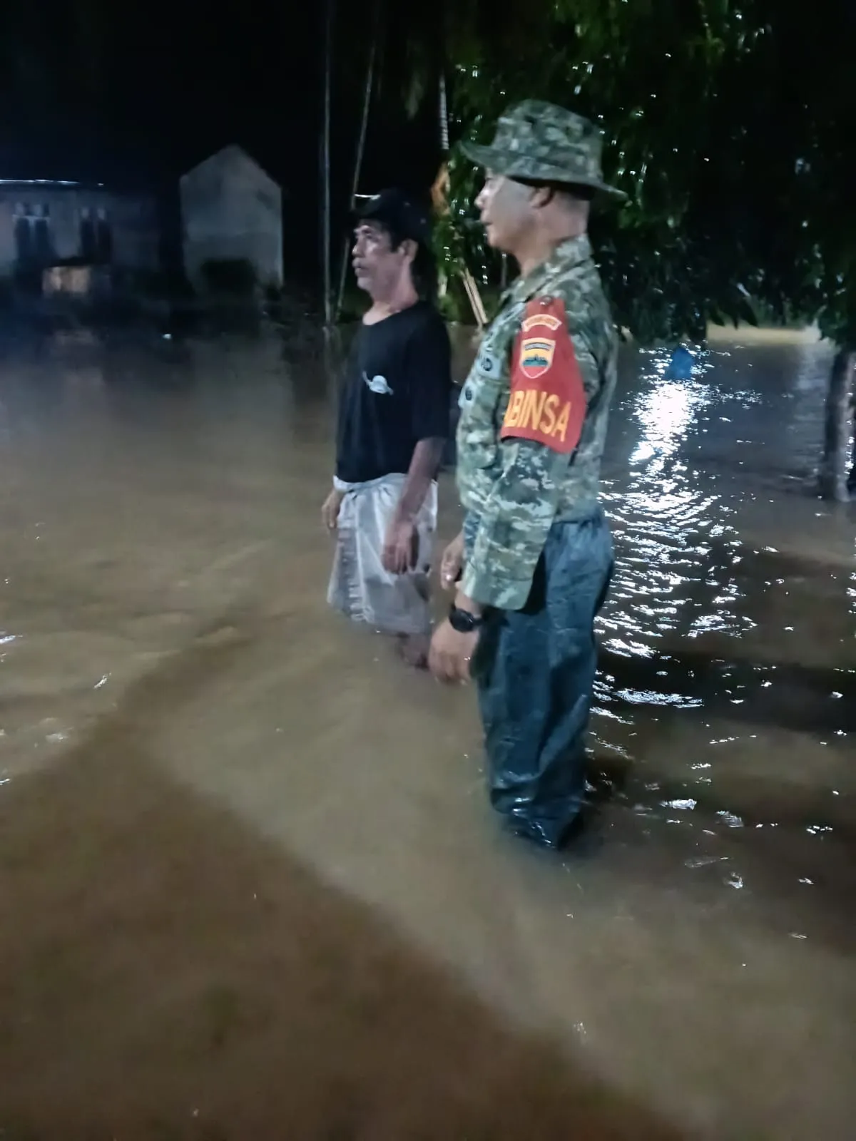 Luapan Aek Sirambas Rendam Tiga Desa di Panyabungan Barat, Air Kini Sudah Surut