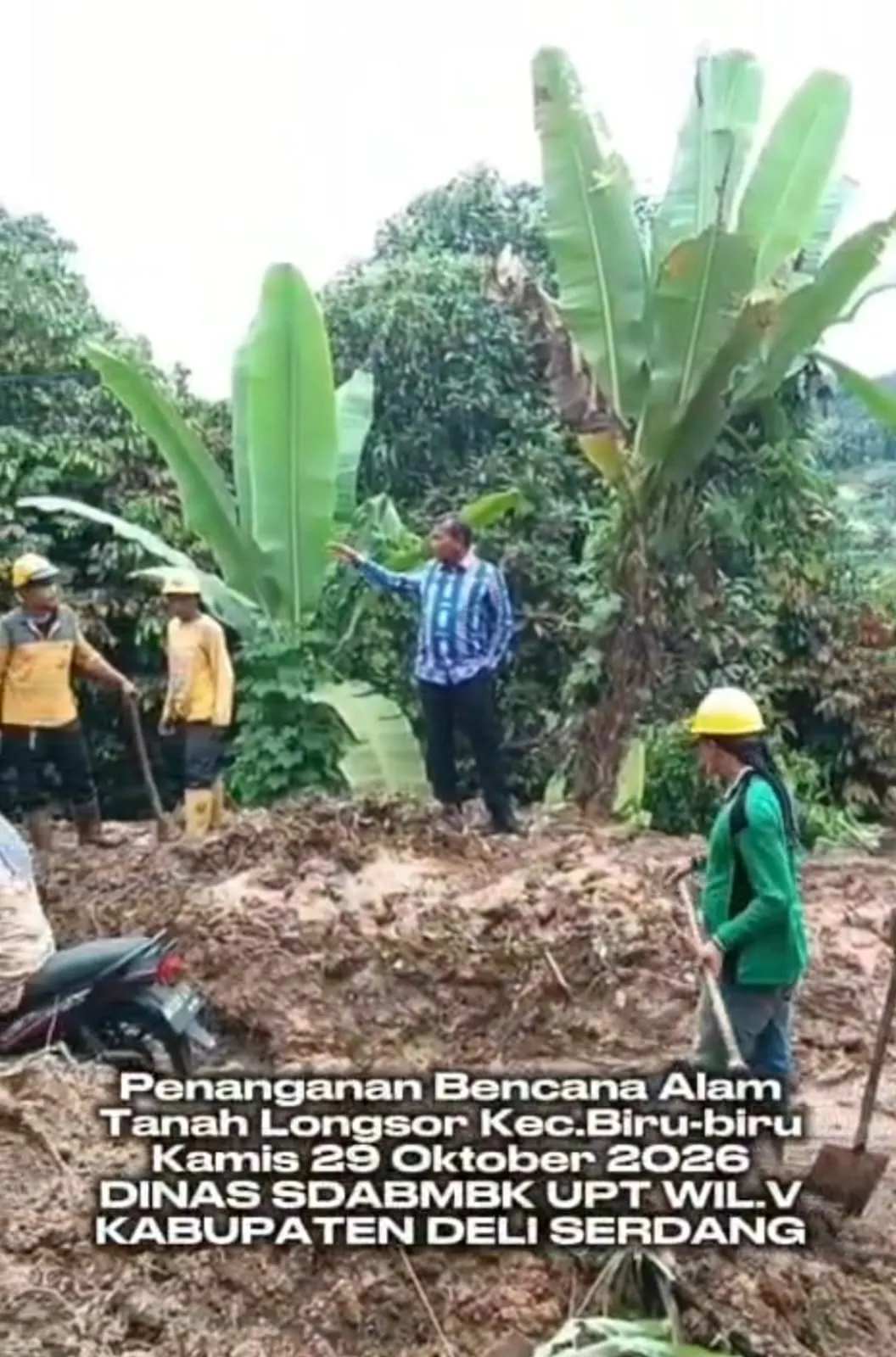 Dinas SDABMBK Deliserdang Gerak Cepat Penangan Banjir dan Tanah Longsor