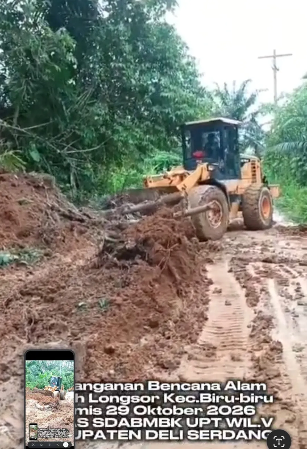 Dinas SDABMBK Deliserdang Gerak Cepat Penangan Banjir dan Tanah Longsor