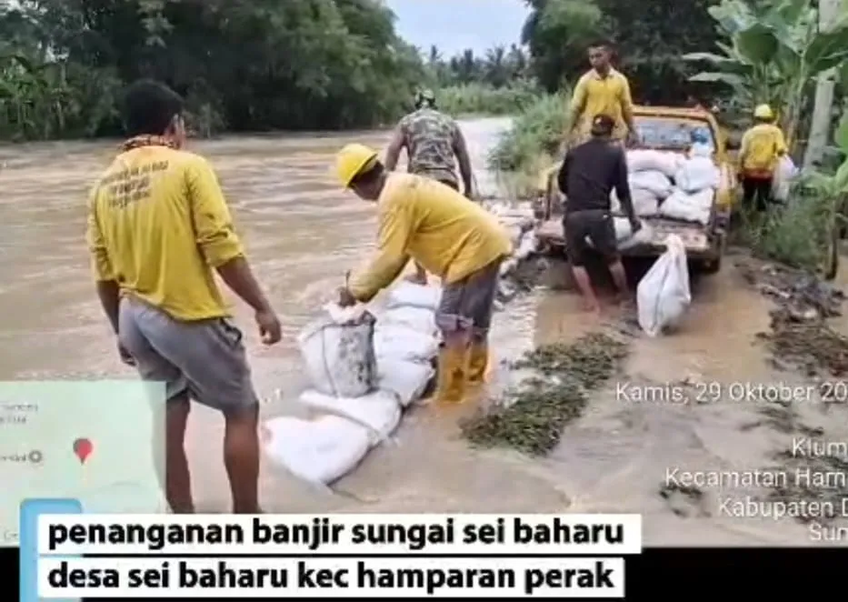 Dinas SDABMBK Deliserdang Gerak Cepat Penangan Banjir dan Tanah Longsor