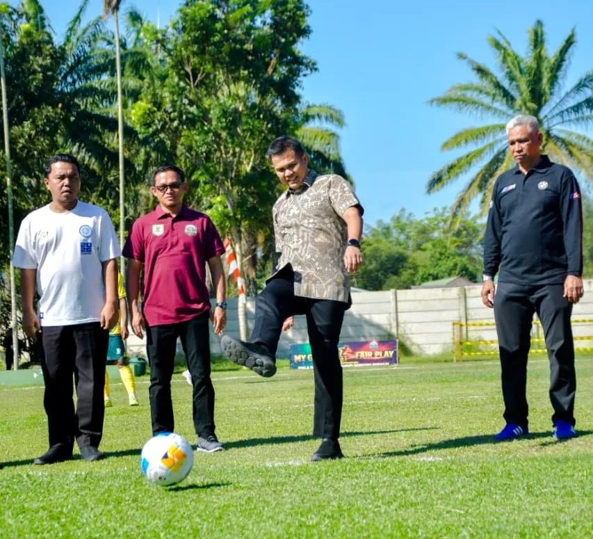 Bupati Buka Turnamen Sepak Bola Sergai, PS Korpri Dambaan Menang 2-1