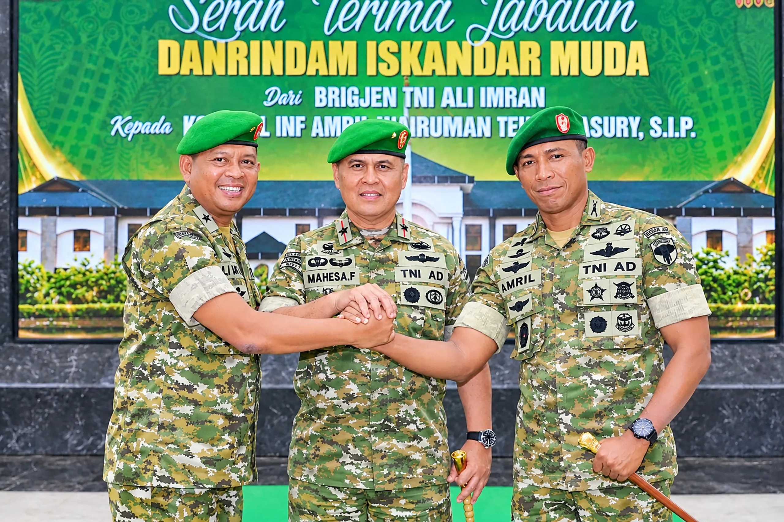 Dua Perwira Baret Merah Bergantian Pimpin Rindam Iskandar Muda