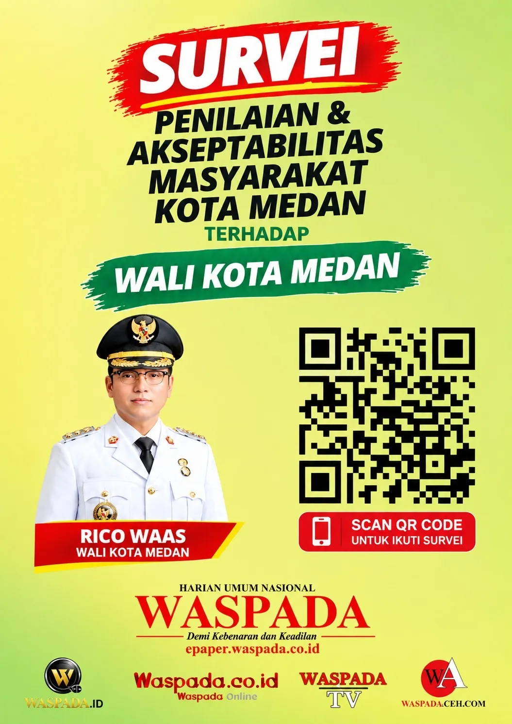 Waspada Gelar Survei Kinerja Wali Kota Medan, Tampung Aspirasi Warga