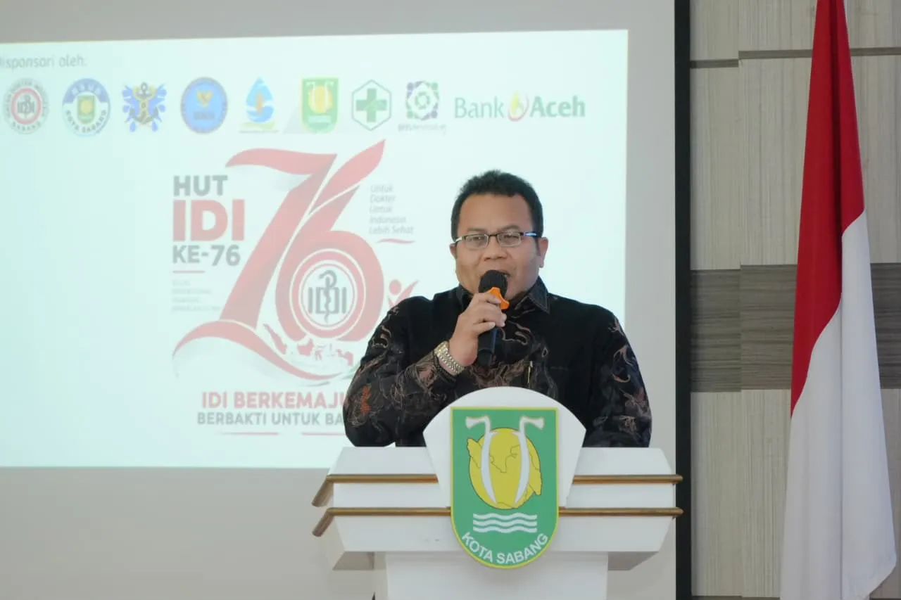 Acara Simposium dan HUT ke-76 IDI, Wali Kota Sabang Ajak Dokter Tingkatkan Pelayanan Kesehatan