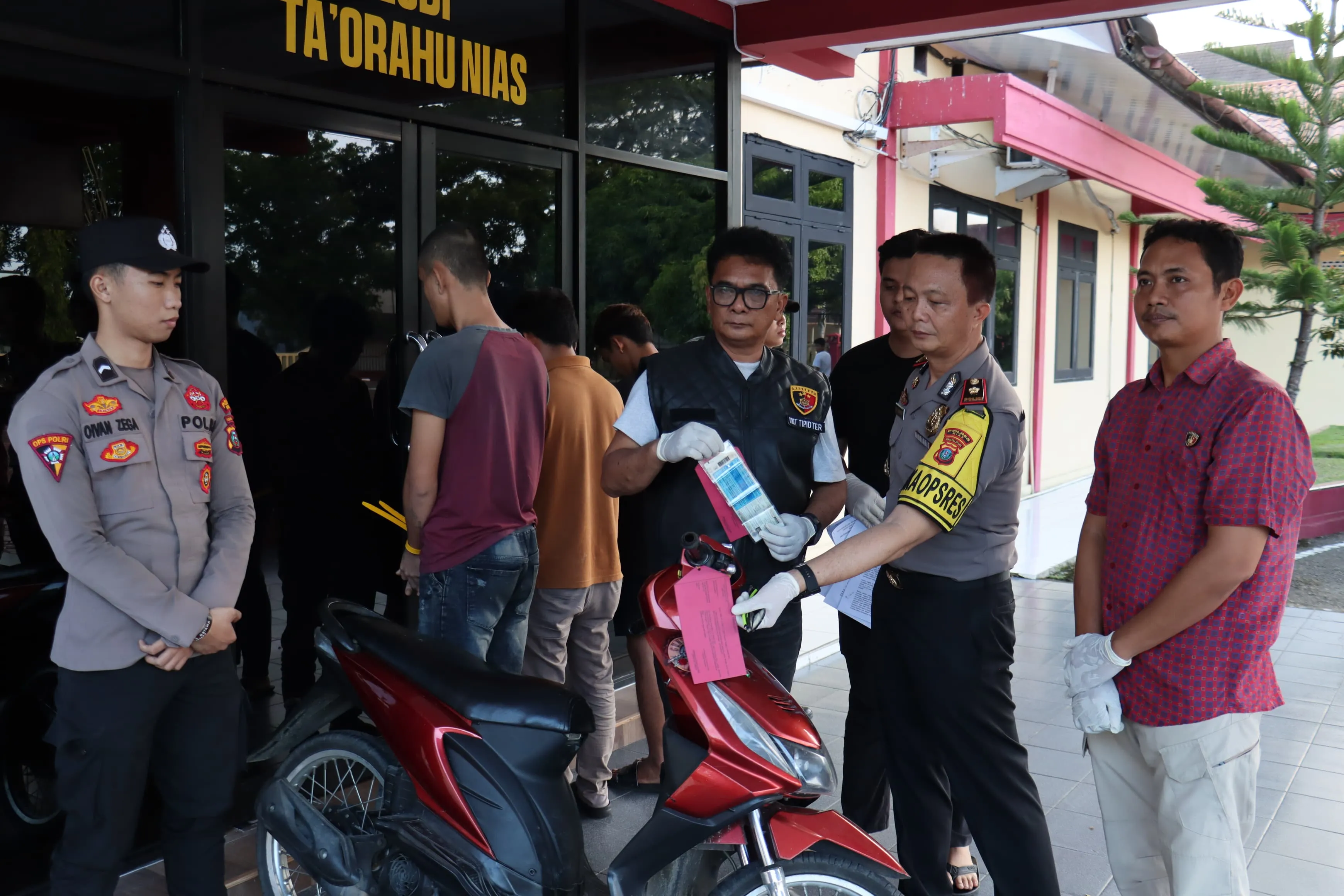 Polres Nias Ungkap Kasus Curanmor, 3 Pelaku Diamankan
