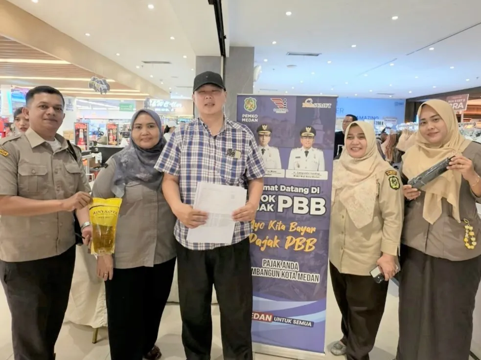 Pojok Pajak Bapenda Medan Himpun Penerimaan PBB Rp2,53 Miliar
