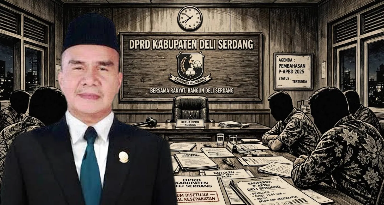 Paripurna P-APBD 2026 Deli Serdang Gagal, H. Rahmadsyah: Itu Bukan Keputusan Kami, Pimpinan Kabur Saat Rapat