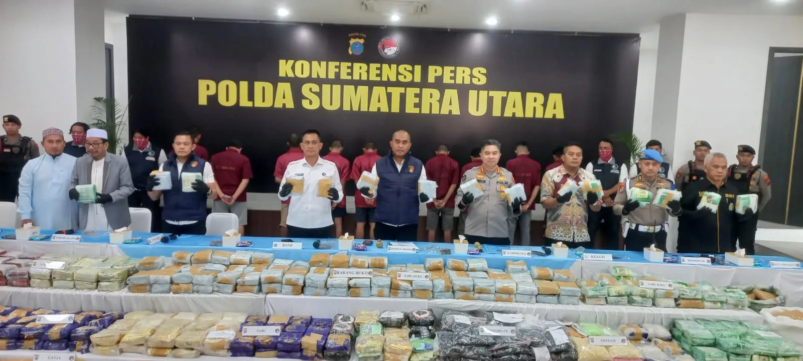 Polda Sumut Ungkap Tiga Kasus Narkoba, Amankan 244 Kg Sabu