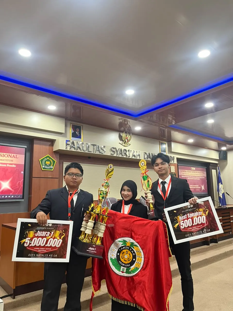 Tim Soepomo FH USU Raih Juara I Dan Best Speaker Di Kompetisi Debat Hukum Nasional UIN Sunan Kalijaga