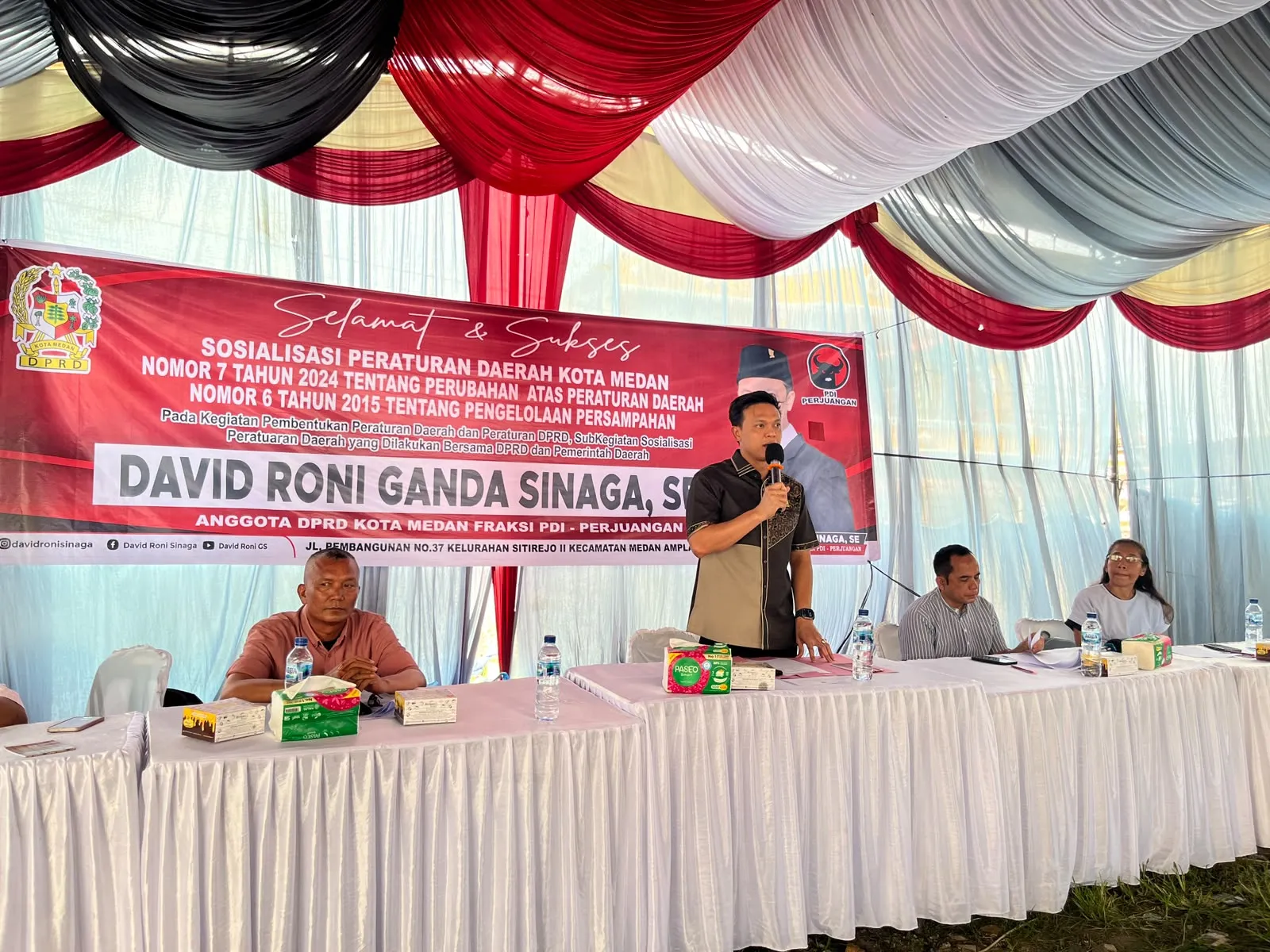 Cegah Banjir, David Roni Ajak Warga Medan Peduli Sampah