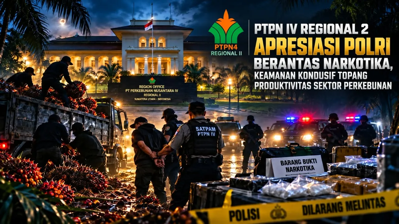 PTPN IV Regional 2 Dukung Pemberantasan Narkoba, Keamanan Kebun Jadi Perhatian