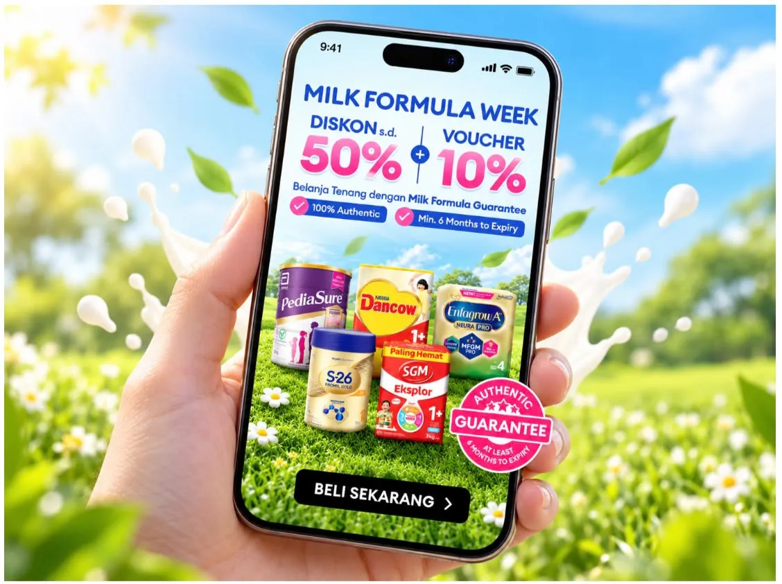Penjualan Susu Formula di LazMall Naik 30 Kali Lipat