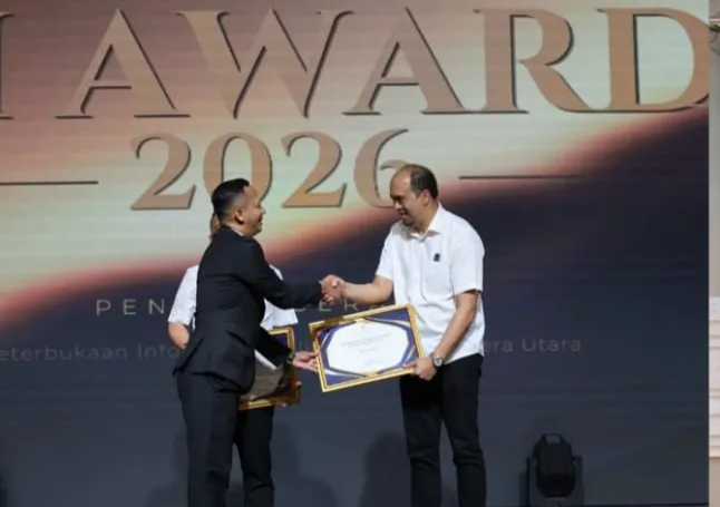 Perumda Tirtanadi Raih Predikat Informatif di KI Sumut Award 2026