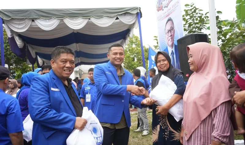 PAN Sumut Gelar Pasar Murah Di Sunggal Deli Serdang, Dedi Irawan : Zulkifli Hasan Senantiasa Berpesan Bantu Rakyat